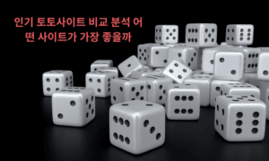 인기 토토사이트 비교 분석 어떤 사이트가 가장 좋을까
